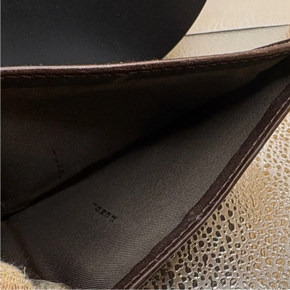 Fendi Black and Brown FF Logo Wallet